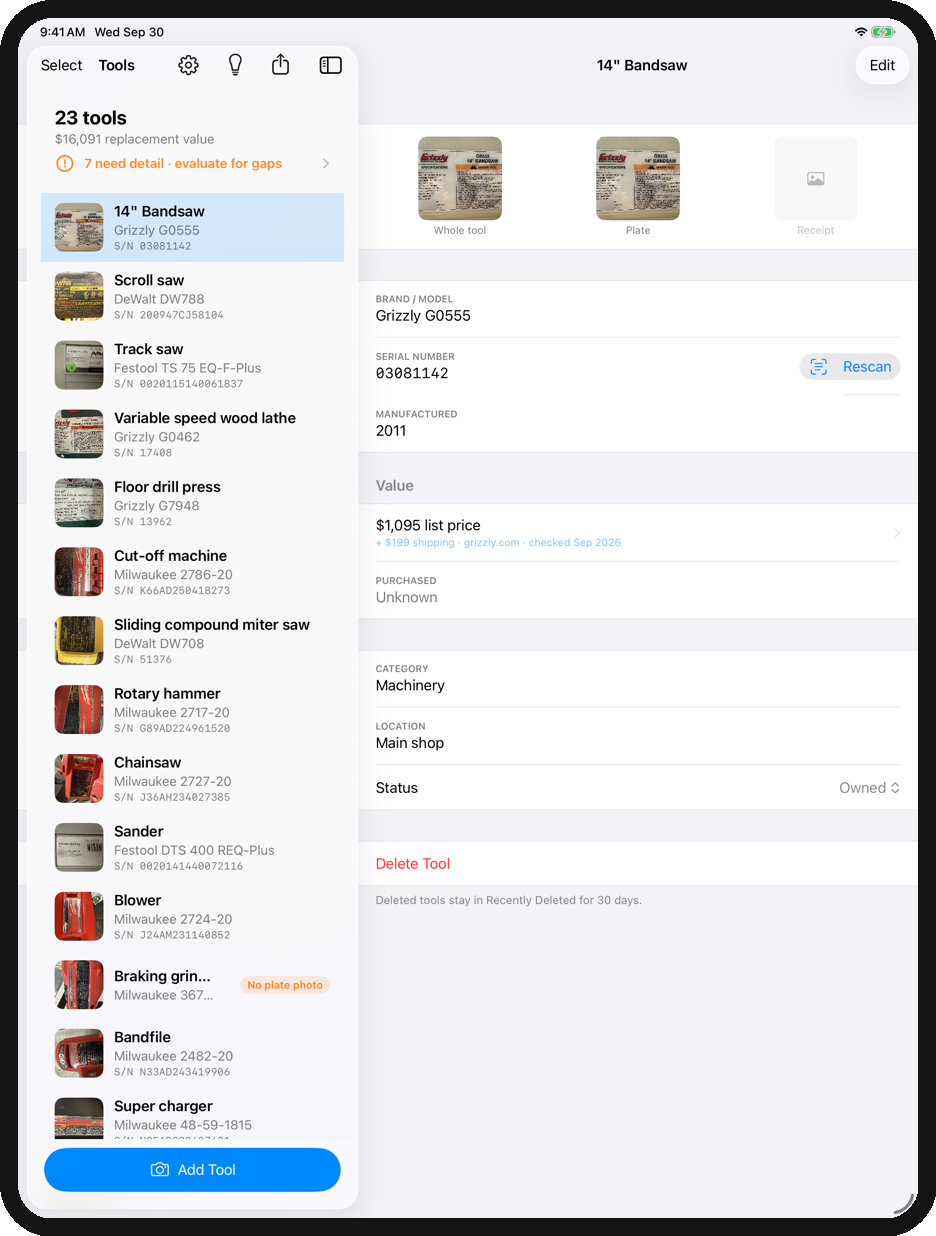 ShopProof on iPad